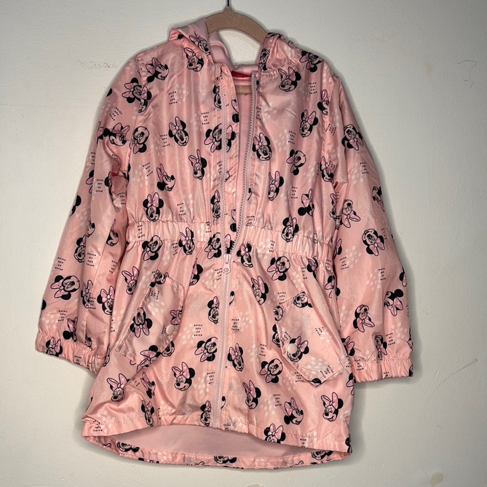 Disney Pink Raincoat with Character Motif